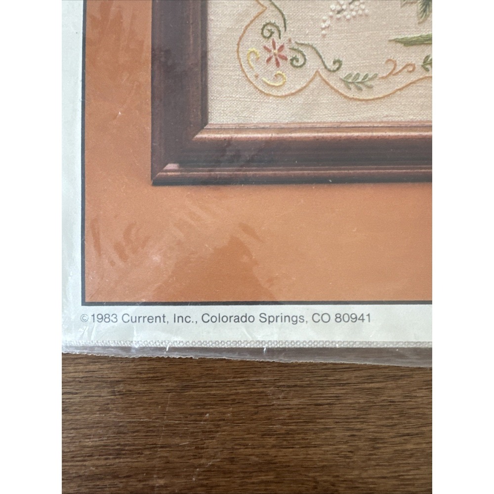 Vintage Inspiration Embroidered Kit #7148-8 New Day New Hope Current Sealed Kit - Picture 2 of 6